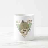 Schattige Dinosaurie Thee Rex Trex Woordspeling Koffiemok (Center)