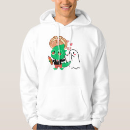 Schattige dinosauriër geleerde & spookschrijver hoodie