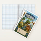 Schattige Dinosaurier Notitieboek Cover | Premium  (Binnen)