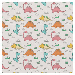 Schattige Dinosauriërs Stof