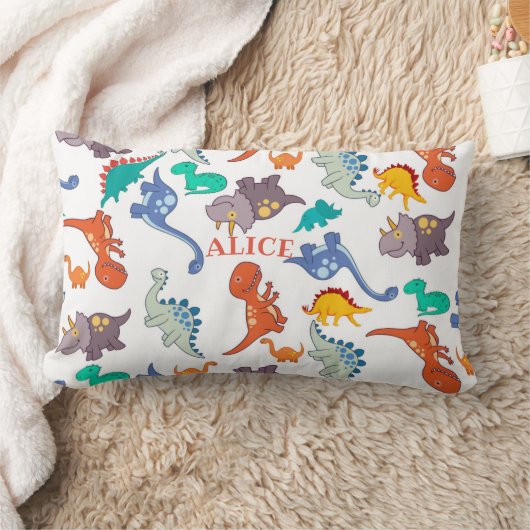 Schattige dinosauriërs voor kinderen kussen (Deken)