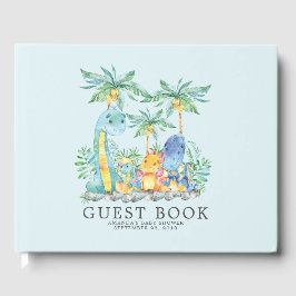 Schattige Dinosaurs Baby shower Gastenboek