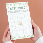 Schattige Dinosaurus Baby shower Groen Bingogame Flyer