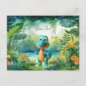 Schattige dinosaurus Briefkaart (Voorkant)