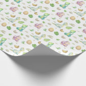 Schattige dinosaurus cadeaupapier (Hoek)