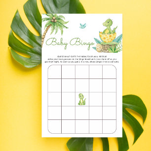 Schattige dinosaurus ei Baby shower bingogame