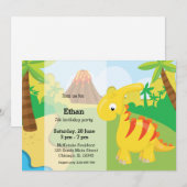 Schattige dinosaurus kaart (Voorkant / Achterkant)