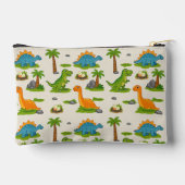 Schattige Dinosaurus Kinderen Naam School Etui (Achterkant)