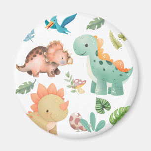 Schattige dinosaurus magneet