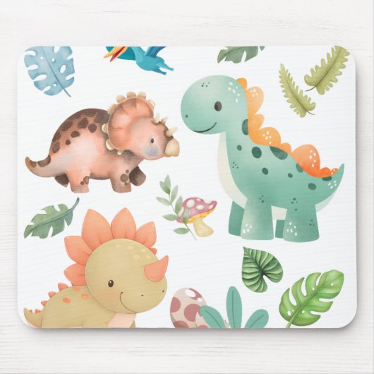 Schattige dinosaurus muismat (Voorkant)