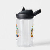 Schattige dinosaurus op graafmachine waterfles (Links)