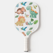 Schattige Dinosaurus Pickleball Paddle (Achterkant)