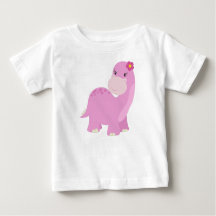 Schattige dinosaurus, roze dinosaurus, Meisje dino