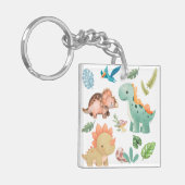 Schattige dinosaurus sleutelhanger (Voorkant Links)
