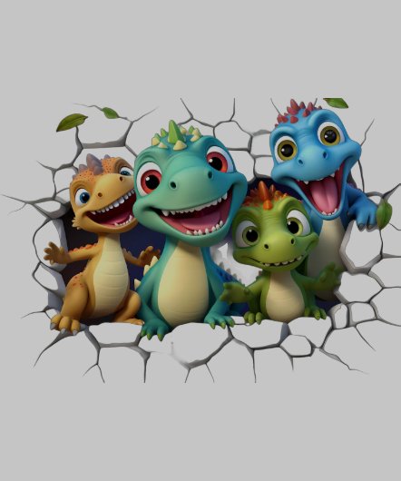 schattige dinosaurus squad (Kraag)