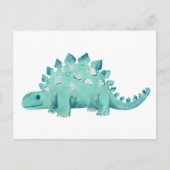 Schattige dinosaurus Stegosaurus Briefkaart (Voorkant)