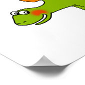 Schattige dinosaurus - stegosaurus poster (Hoek)
