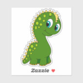 Schattige dinosaurus sticker (Vel)