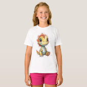 schattige dinosaurus t-shirt (Voorkant volledig)