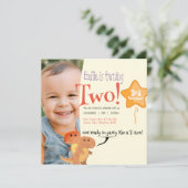 Schattige Dinosaurus-thema Verjaardagsuitnodiging Kaart (Staand voorkant)