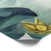 Schattige Dinosaurus Theme Baby shower Poster (Hoek)