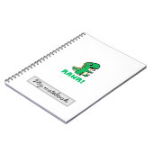 Schattige dinosaurus tijdschrift RAWR gepersonalis Notitieboek (Linkerzijde)