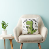 Schattige dinosaurus voor kinderen | Hallo dude Kussen (Stoel)