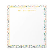 Schattige dinosaurusalfabet - Van het bureau van d Notitieblok (Voorkant)