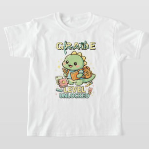 Schattige Dinosaurussen Niveau Vierde Klas Ontgren T-shirt