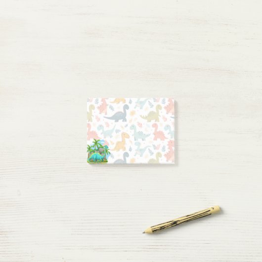 Schattige Dinosaurussen Post-it® Notes (Op bureau)