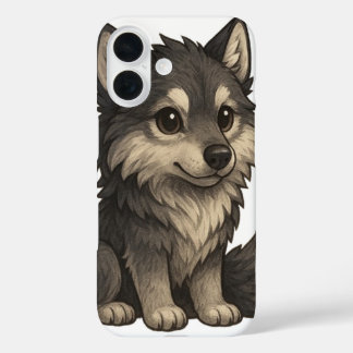 Schattige Dire Wolf Telefoonhoes iPhone 16 Hoesje