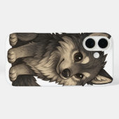 Schattige Dire Wolf Telefoonhoes Case-Mate iPhone Case (Achterkant (horizontaal))