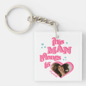 Schattige Dit Man behoort tot GF Heart Photo T-Shi Sleutelhanger (voorkant)