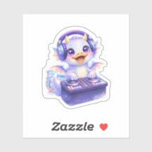 Schattige DJ Dragon Cruise Sticker