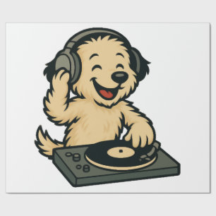Schattige DJ-hond met koptelefoon � Leuk geschenk Cadeaupapier