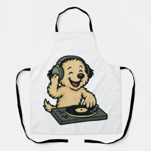 Schattige DJ-hond met koptelefoon � Leuk geschenk Schort