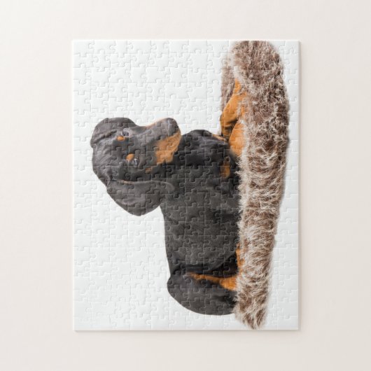 schattige doberman pinscher puppy legpuzzel (Verticaal)