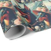  Schattige Doberman schilderij Cadeaupapier (Rol Hoek)