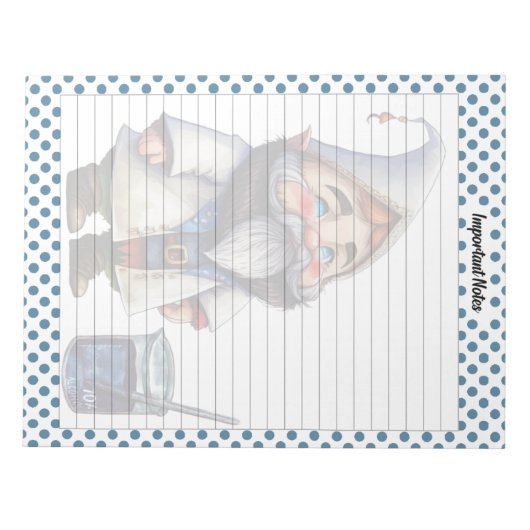 Schattige Doctor Gnome Notities Notitieblok (Voorkant)