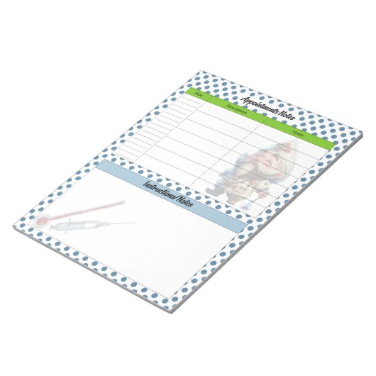 Schattige Doctor Gnome Notities Notitieblok (Schuin)