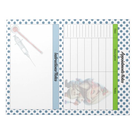 Schattige Doctor Gnome Notities Notitieblok (Voorkant)