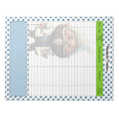 Schattige Doctor Gnome Theme Hoofdpijn Tracker Notitieblok (Voorkant)