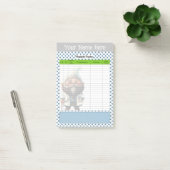 Schattige Doctor Gnome Theme Hoofdpijn Tracker Post-it® Notes (Kantoor)