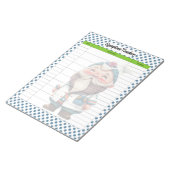 Schattige Doctor Gnome Theme Symptom Tracker Notitieblok (Schuin)