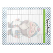 Schattige Doctor Gnome Theme Symptom Tracker Notitieblok (Voorkant)
