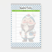 Schattige Doctor Gnome Theme Symptom Tracker Post-it® Notes (Voorkant)