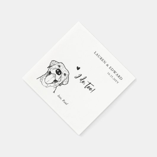 Schattige doe ik te labrado retriever hondenbruilo servet (Hoek)