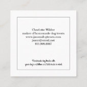 Schattige Dog Bakery Visitekaartje (Achterkant)
