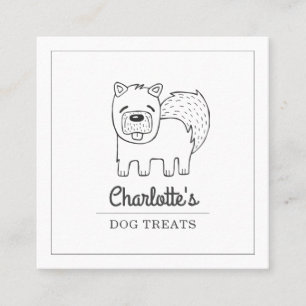 Schattige Dog Bakery Visitekaartje