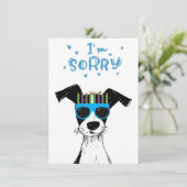 Schattige Dog Cartoon Grappige Verjaardag Vertraag (Staand voorkant)